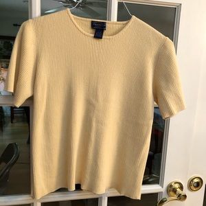 Soft yellow knit sweater